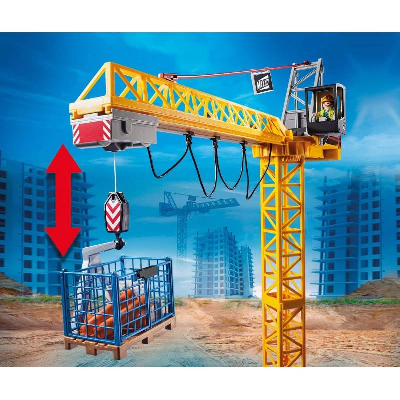 Playmobil 70441 City Action Construction Crane With Remote Control